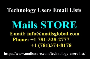 Technology Users Email Lists | Technology Users Mailing Lists | Database | Mails STORE